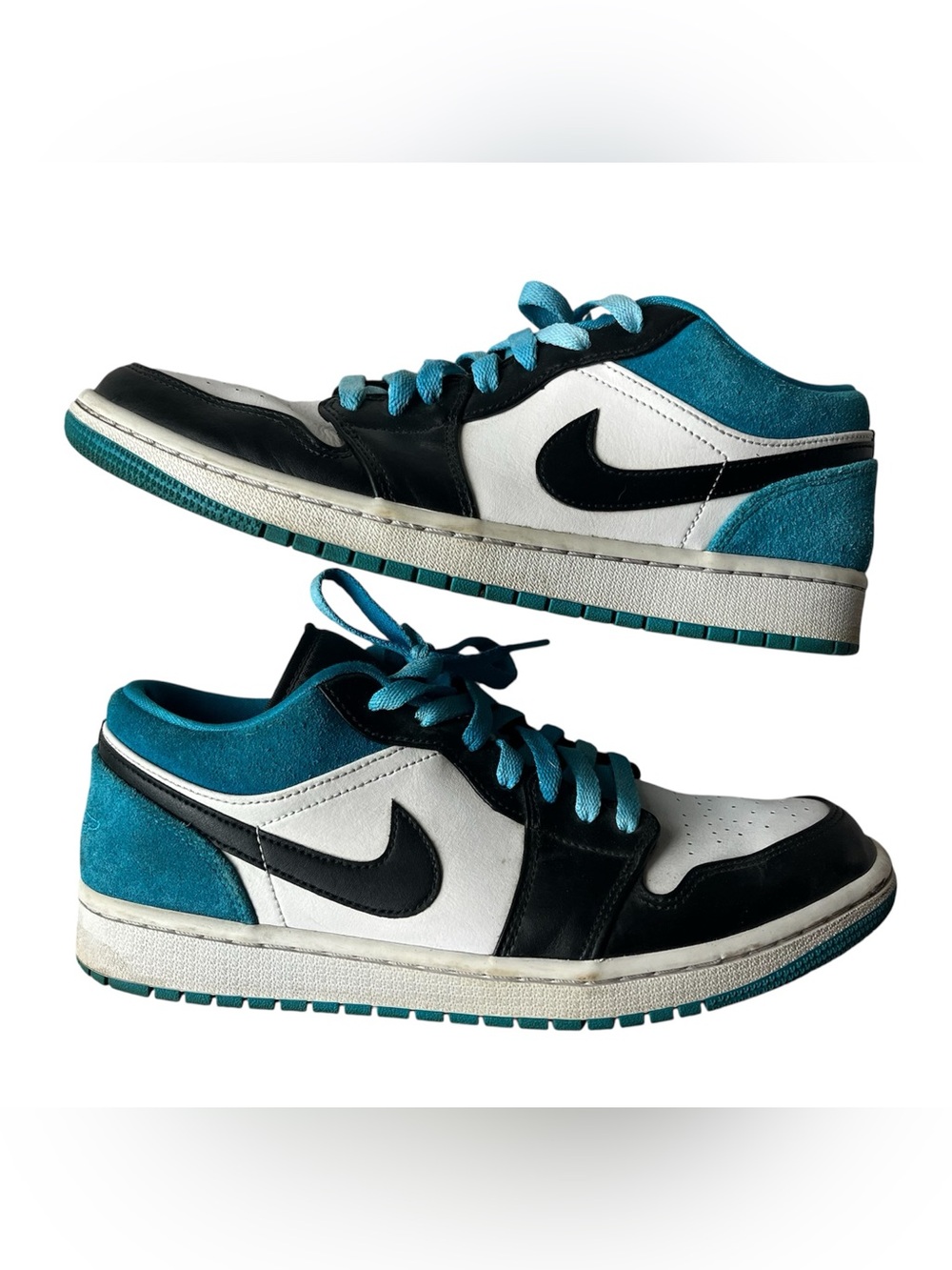 NIKE AIR JORDAN 1 LOW SE LASER BLUE SNEAKERS MENS 9.5